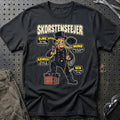 Skorstensfejer – Anatomi T-Shirt – Sort
