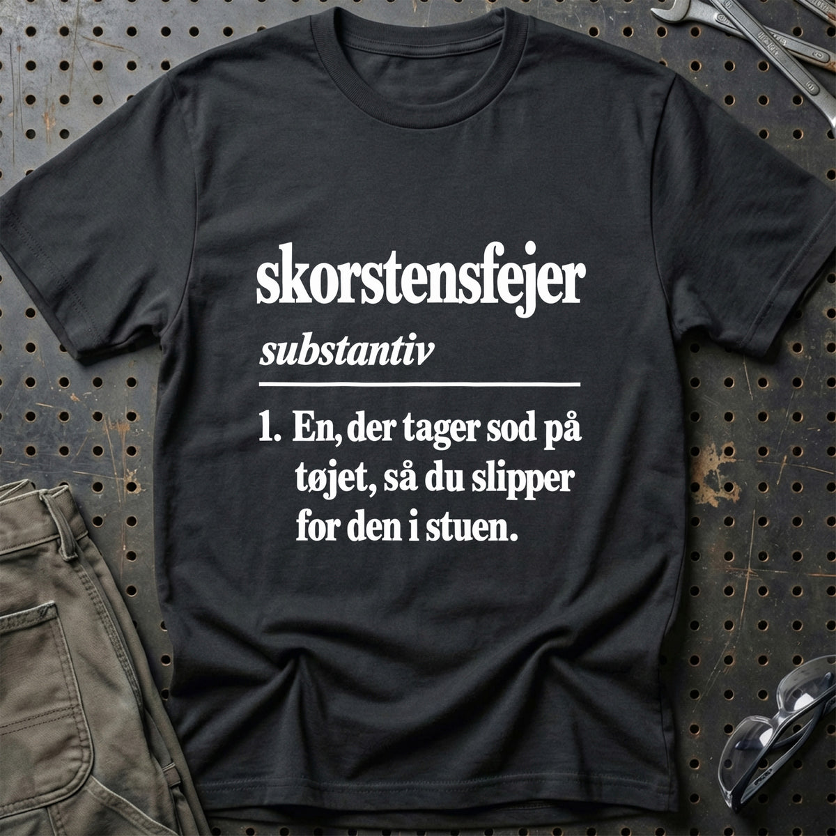 
Skorstensfejer – Definition T-Shirt – Sort