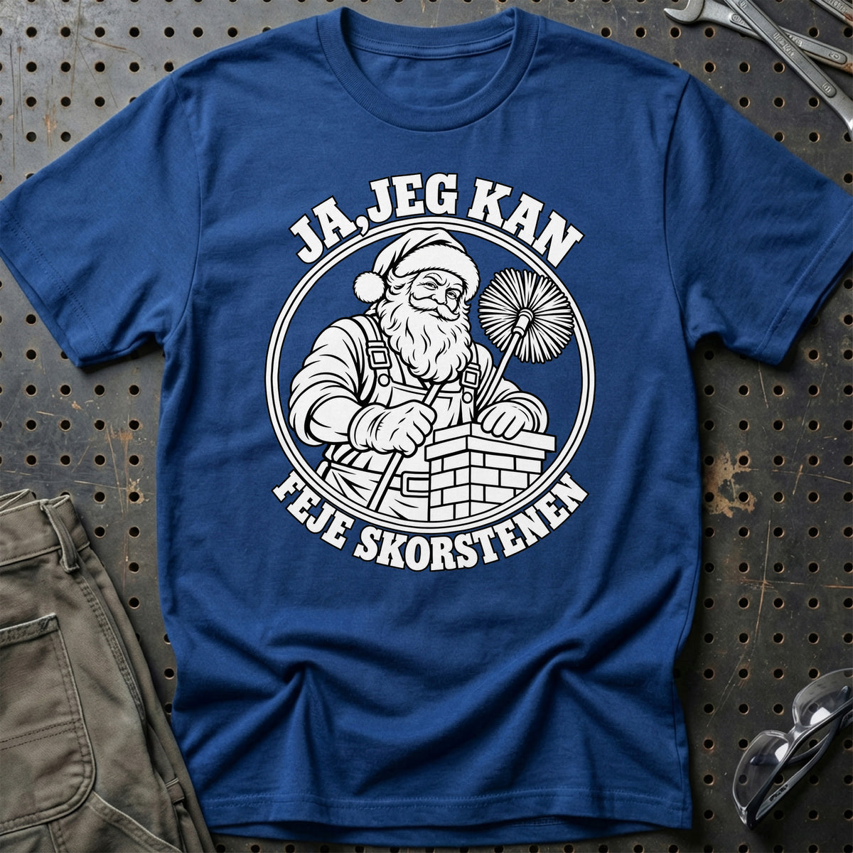 
Skorstensfejer – Santa Kan Det – Jul T-Shirt – Blå Royal
