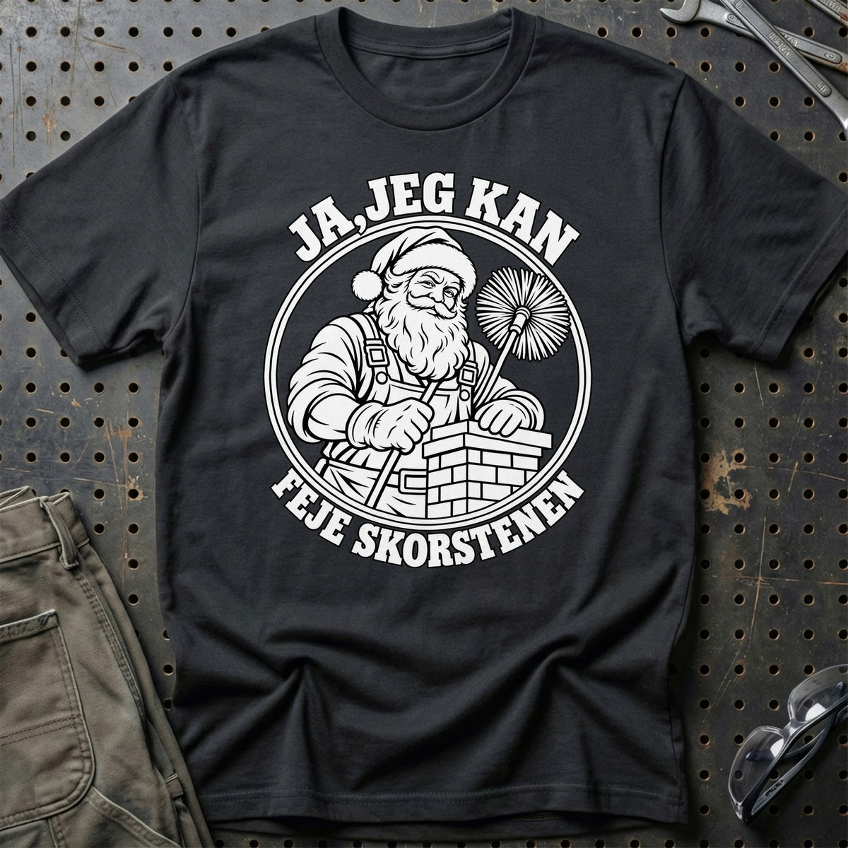 
Skorstensfejer – Santa Kan Det – Jul T-Shirt – Sort