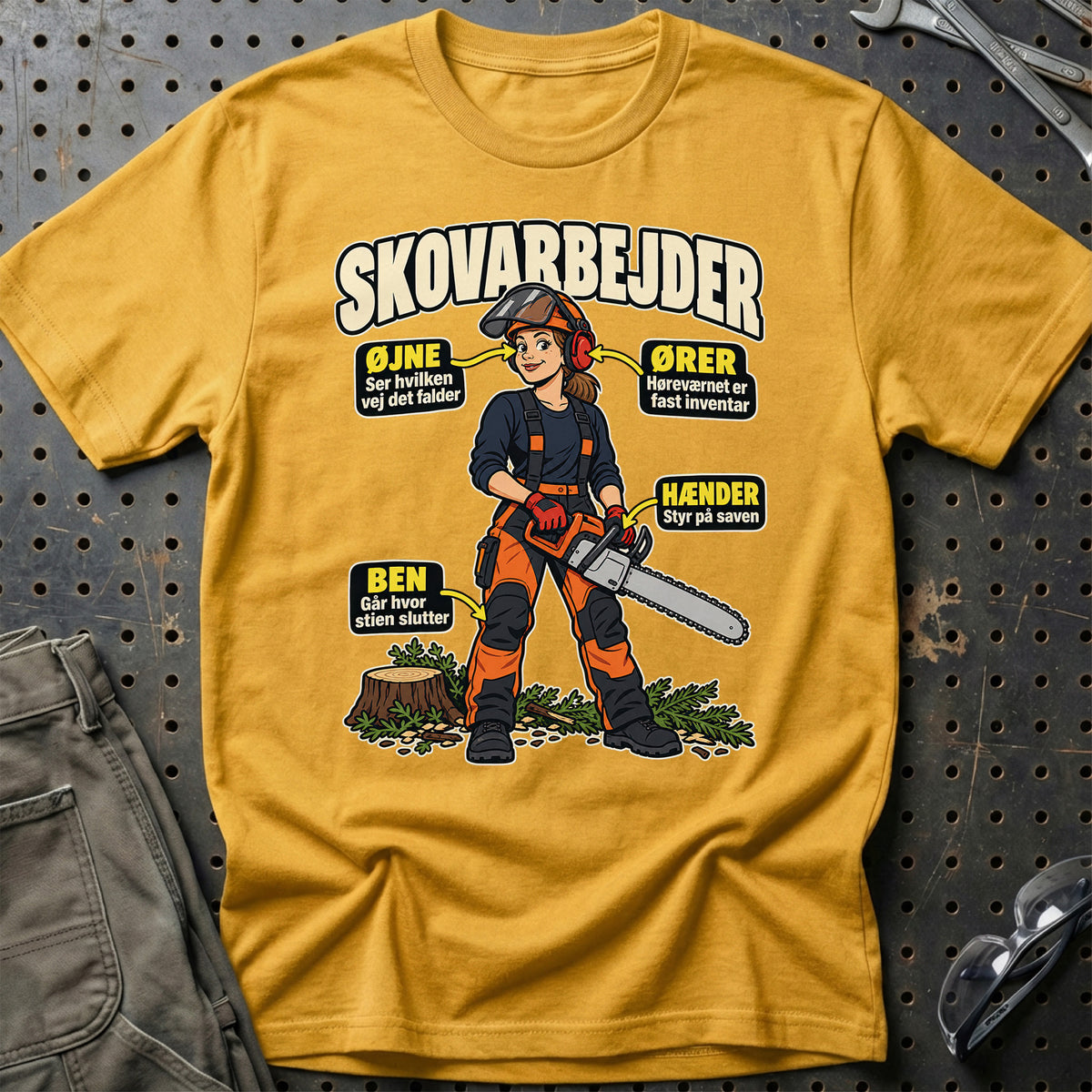 
Produktbillede af Skovarbejder – Anatomi T-Shirt