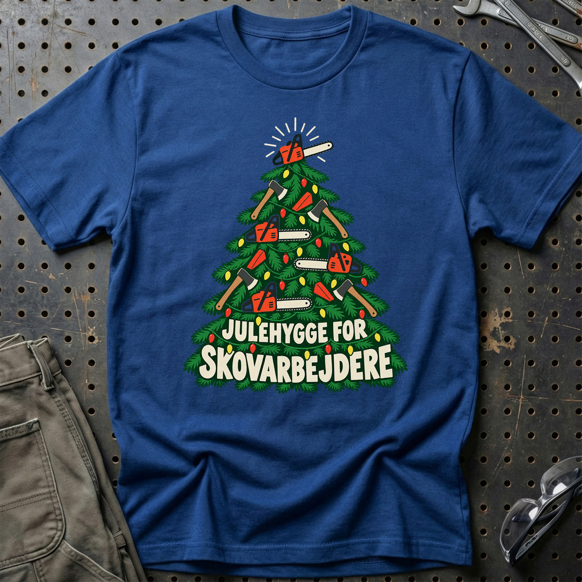 
Skovarbejder – Julehygge – Unisex T-Shirt – Blå Royal