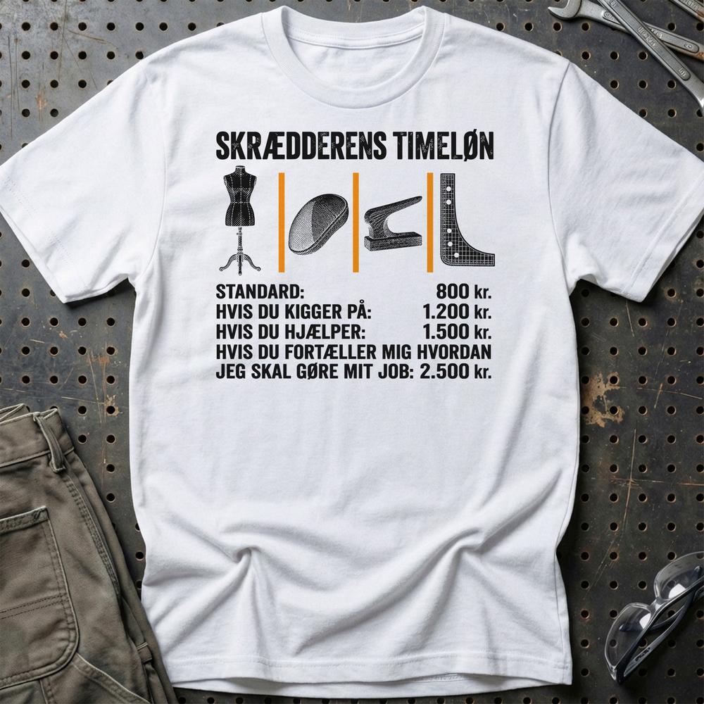 
Produktbillede af Skrædderens Timeløn T-Shirt