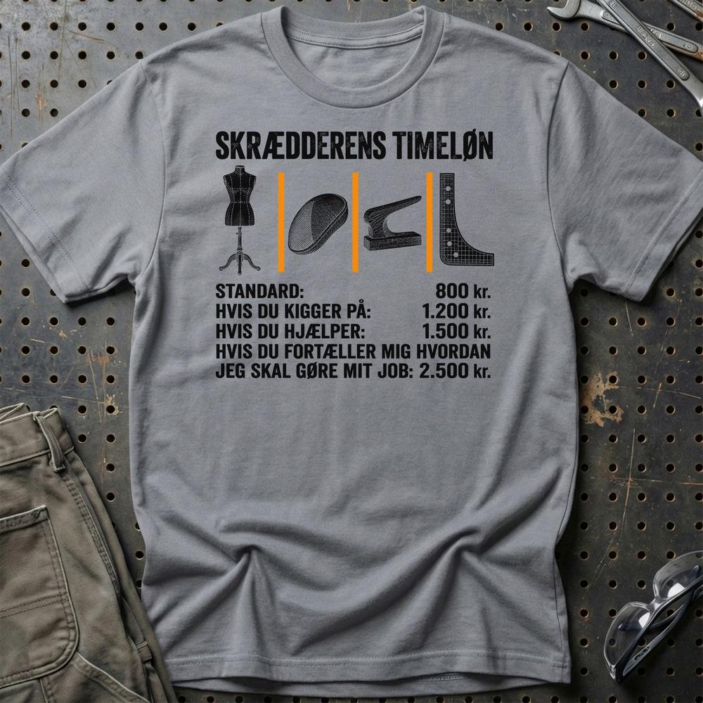 
Produktbillede af Skrædderens Timeløn T-Shirt