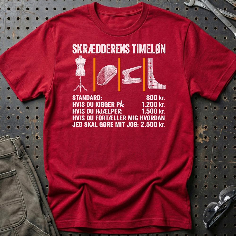 
Produktbillede af Skrædderens Timeløn T-Shirt