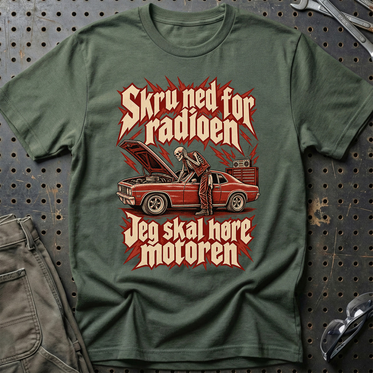 
Produktbillede af Skru ned for radioen – Jeg skal høre motoren – Rock T-Shirt