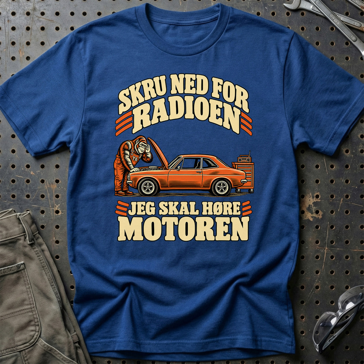 
Produktbillede af Skru ned for radioen – Jeg skal høre motoren T-Shirt