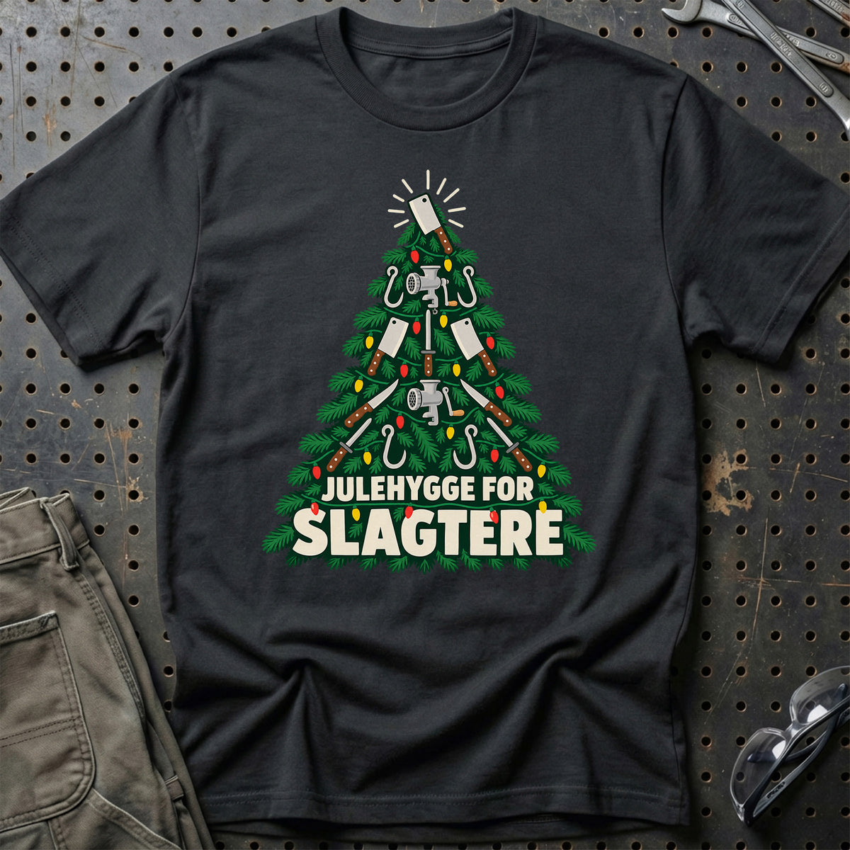 
Slagter – Julehygge – Unisex T-Shirt – Sort