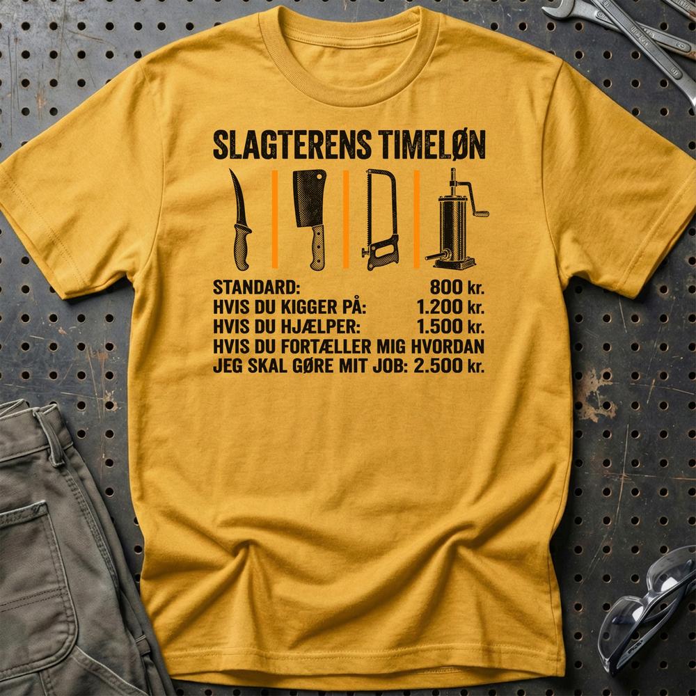 
Produktbillede af Slagterens Timeløn T-Shirt