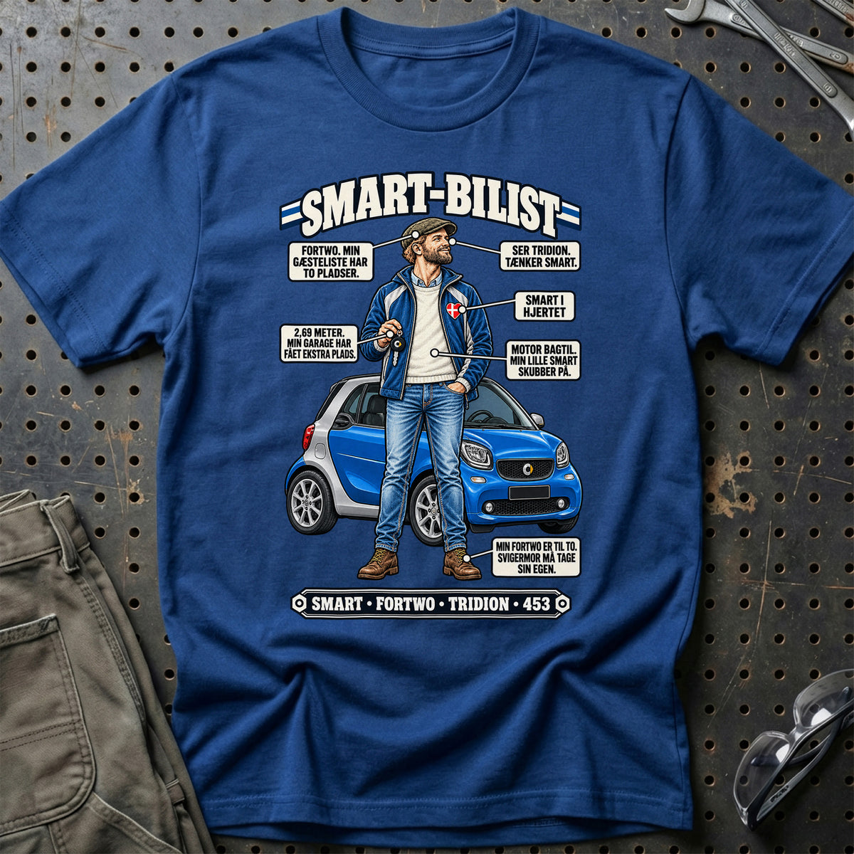 
Smart-Bilist T-Shirt – Blå Royal