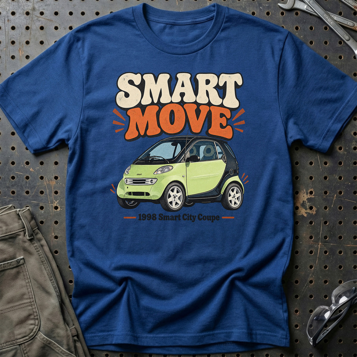 
Smart City Coupe 1998 – Smart Move T-Shirt – Blå Royal