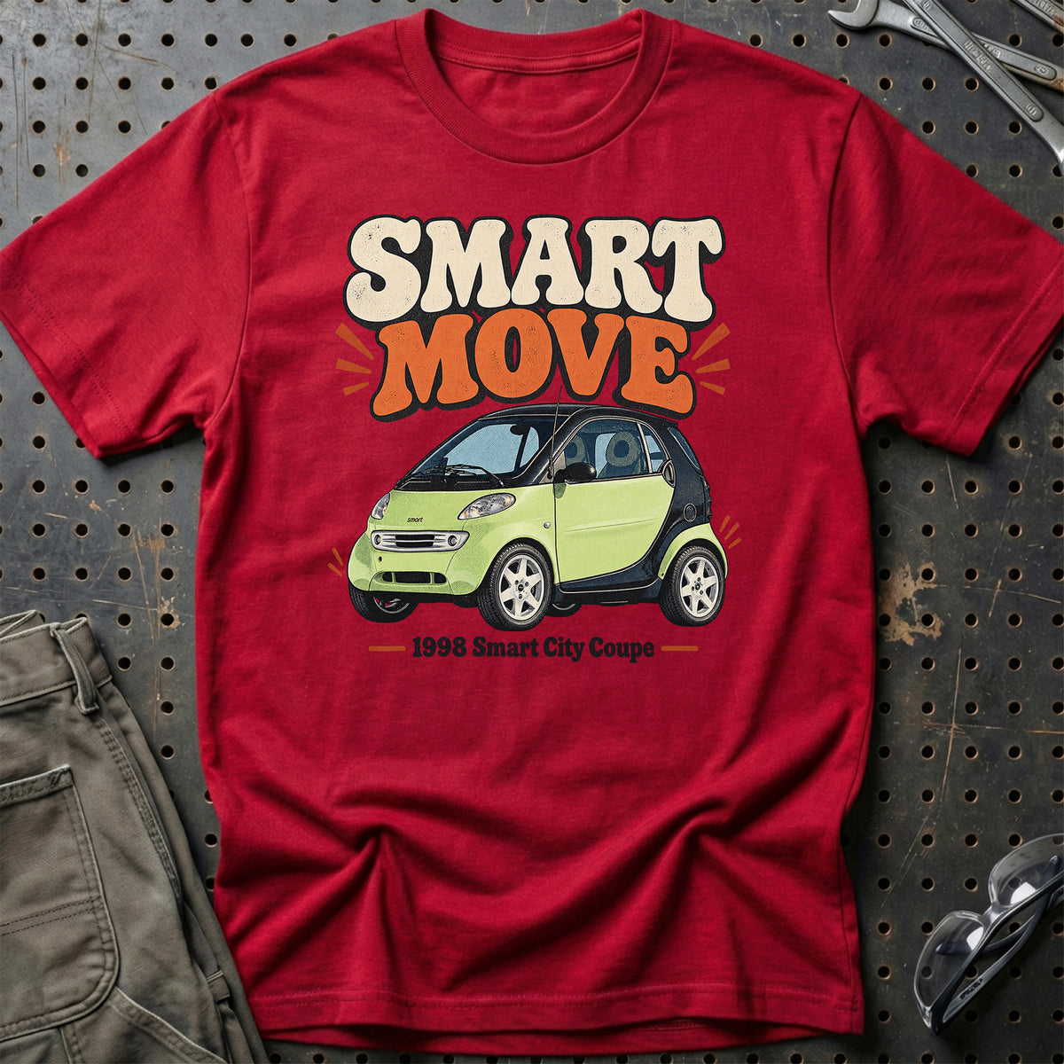 
Smart City Coupe 1998 – Smart Move T-Shirt – Rød