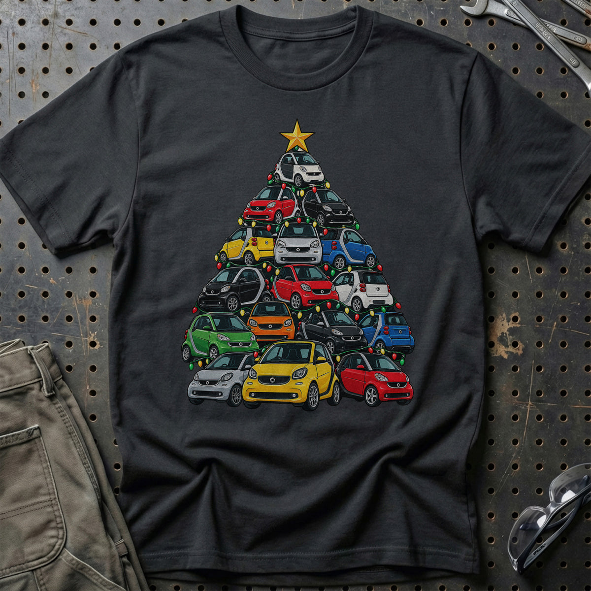 Smart Juletræ T-Shirt-Beklædning-Smart-Sort-S-Garage Culture Shop- garage - man cave - merchandise
