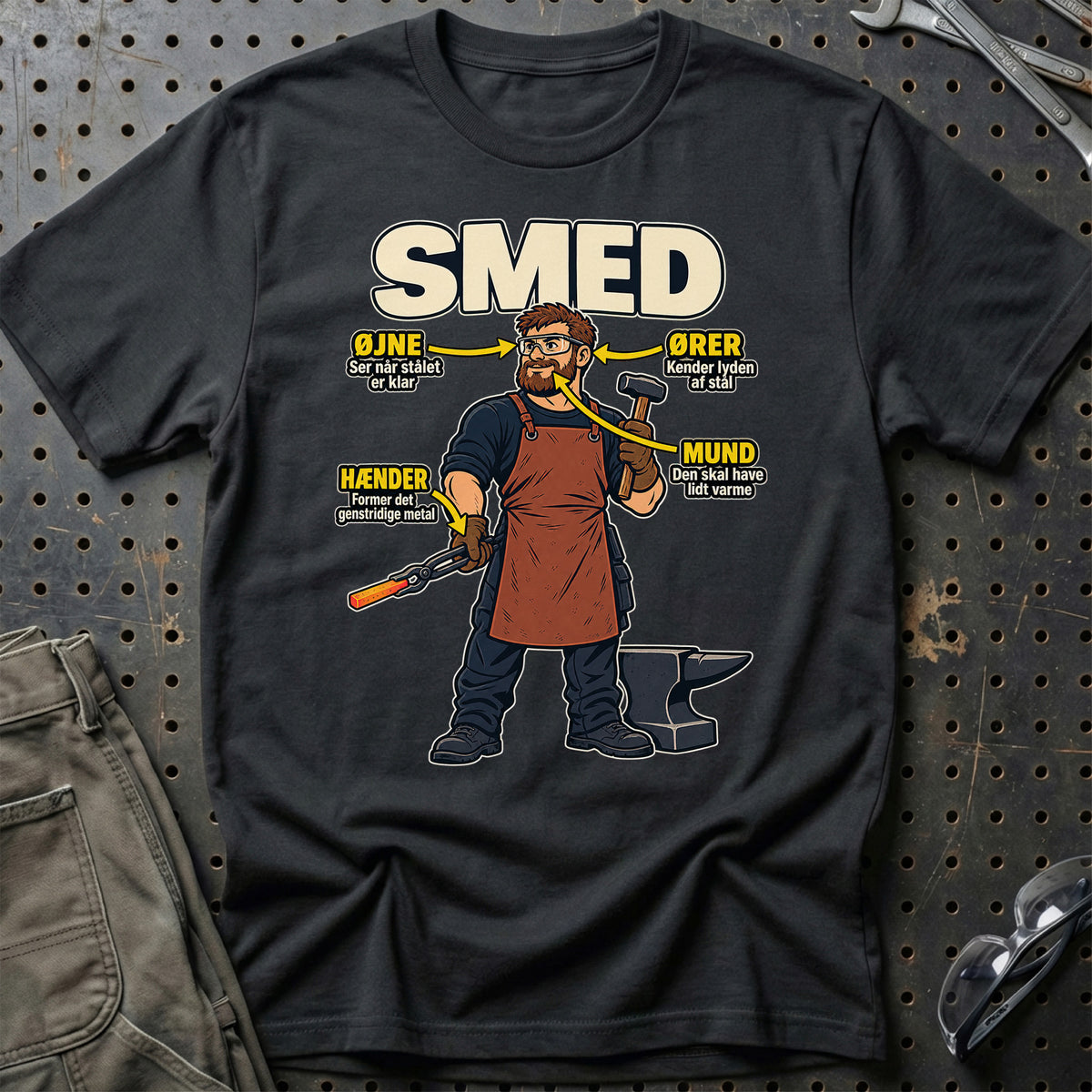Smed – Anatomi T-Shirt – Sort