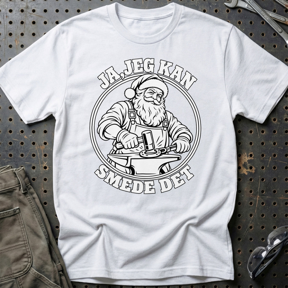 
Smed – Santa Kan Det – Jul T-Shirt – Hvid