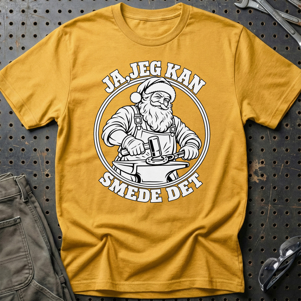 
Smed – Santa Kan Det – Jul T-Shirt – Guld