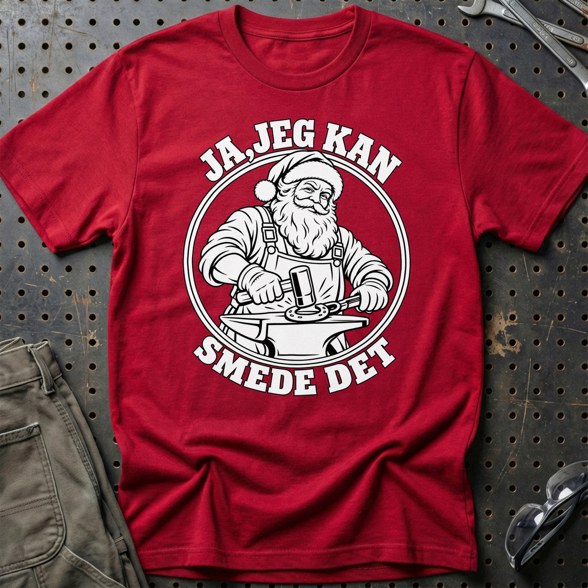 
Smed – Santa Kan Det – Jul T-Shirt – Rød