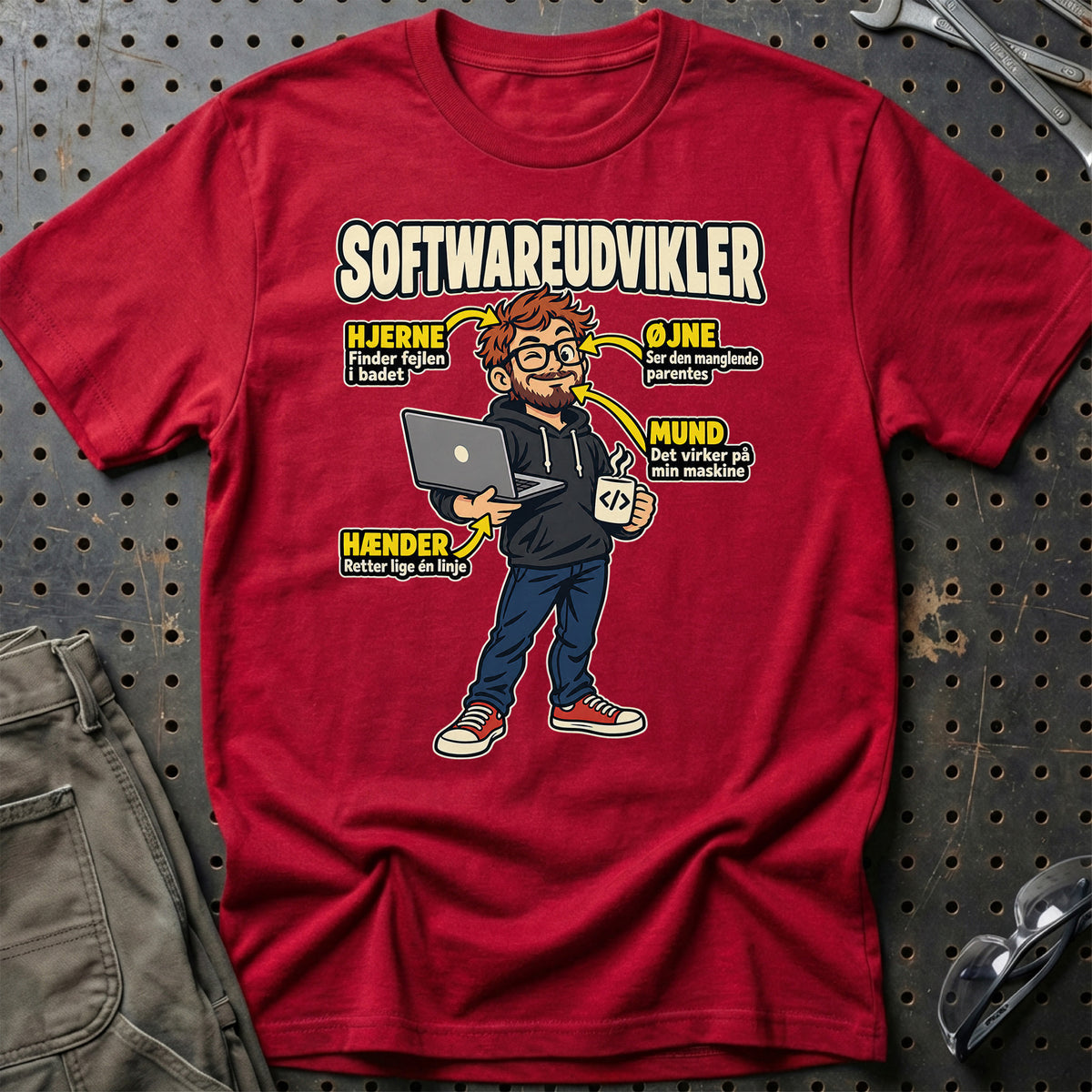 
Produktbillede af Softwareudvikler – Anatomi T-Shirt