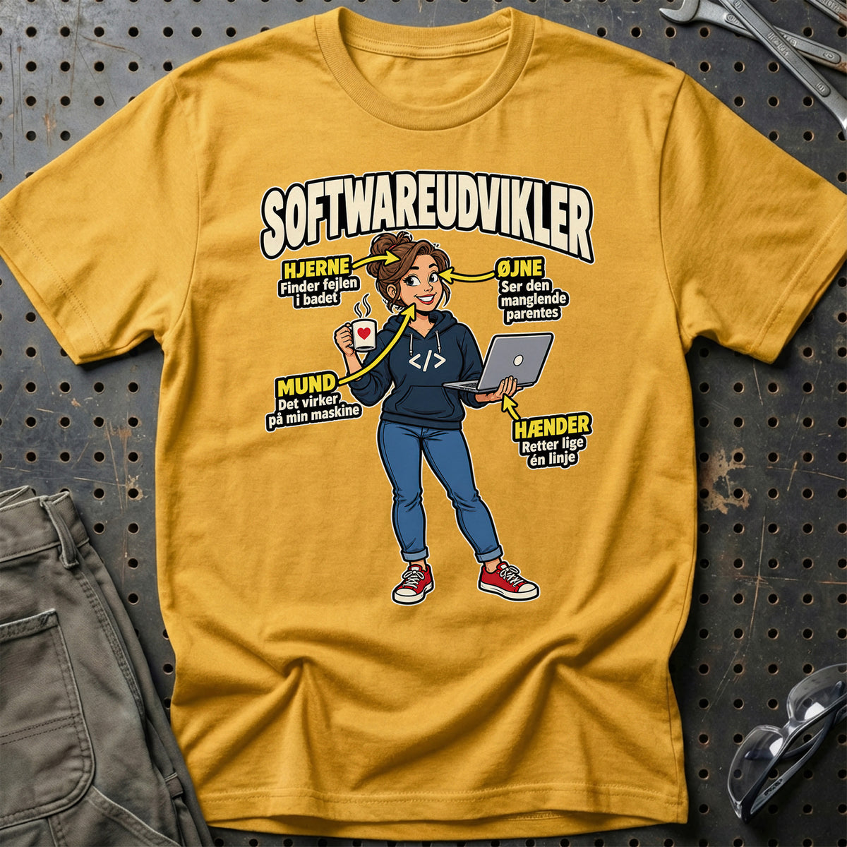 
Produktbillede af Softwareudvikler – Anatomi T-Shirt