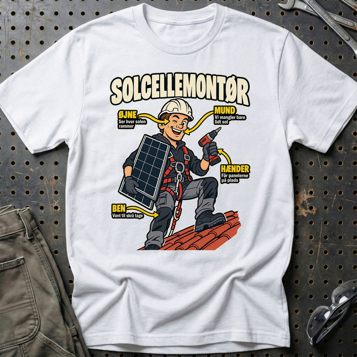 
Produktbillede af Solcellemontør – Anatomi T-Shirt