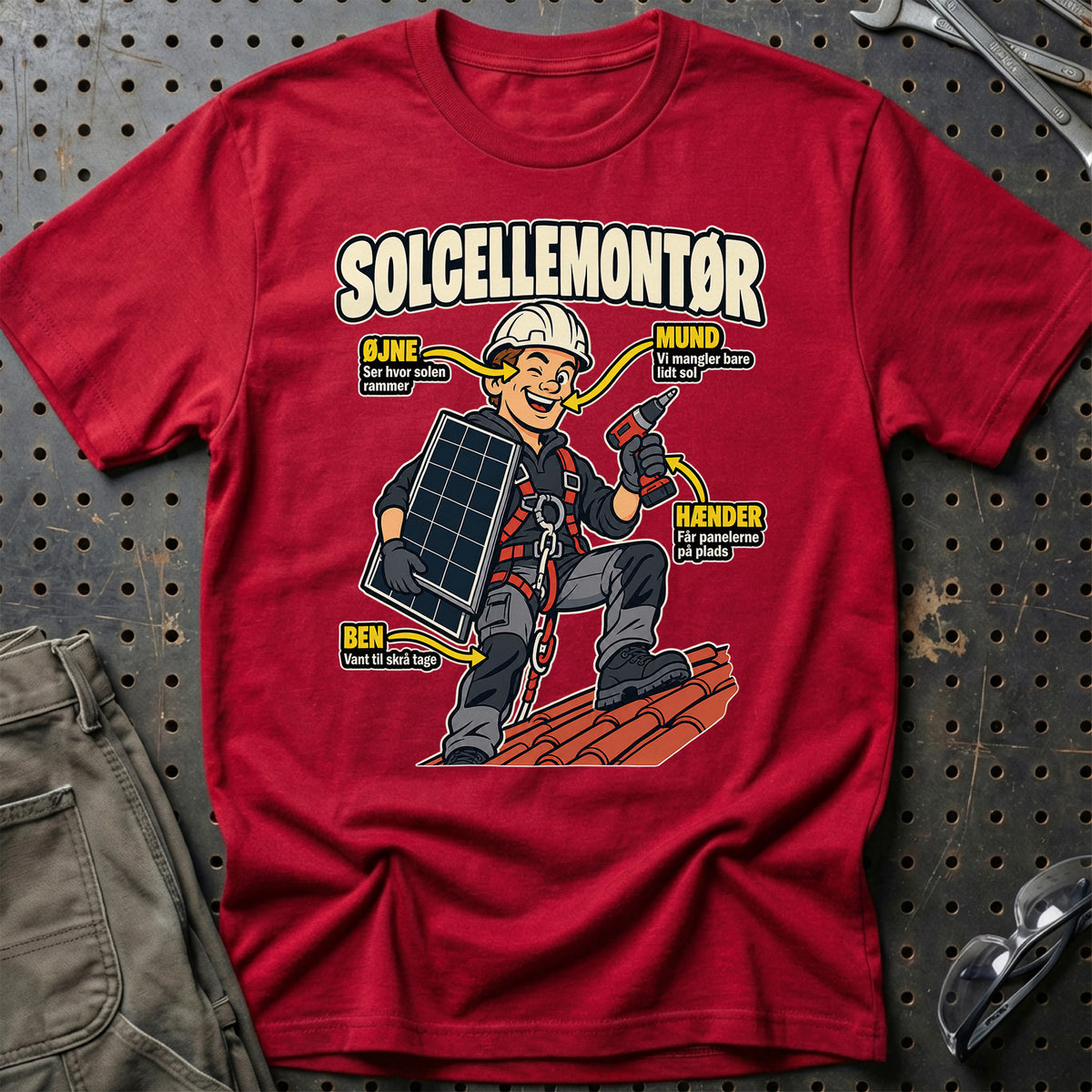 
Produktbillede af Solcellemontør – Anatomi T-Shirt