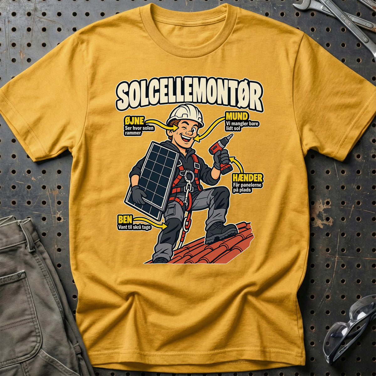 
Produktbillede af Solcellemontør – Anatomi T-Shirt