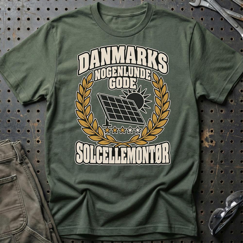 
Produktbillede af Solcellemontør – Danmarks Nogenlunde Gode T-Shirt