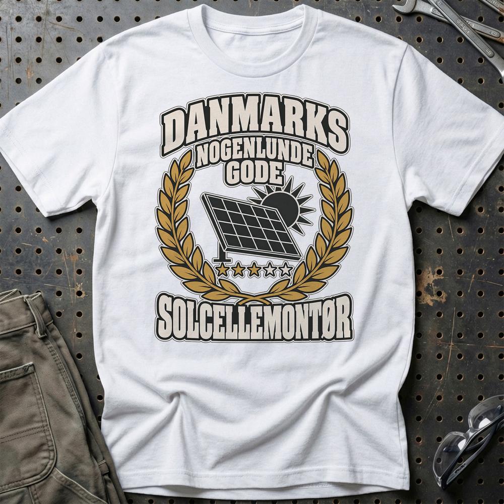 
Produktbillede af Solcellemontør – Danmarks Nogenlunde Gode T-Shirt