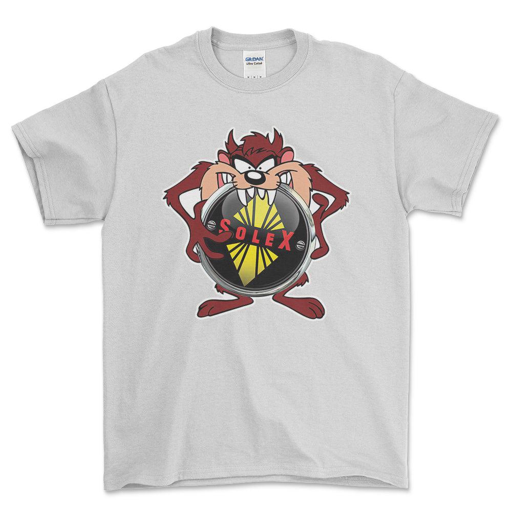 Solex TAZ Unisex T-Shirt , Bomul-Beklædning-Solex-Hvid-S-Forside-Garage Culture Shop- garage - man cave - merchandise