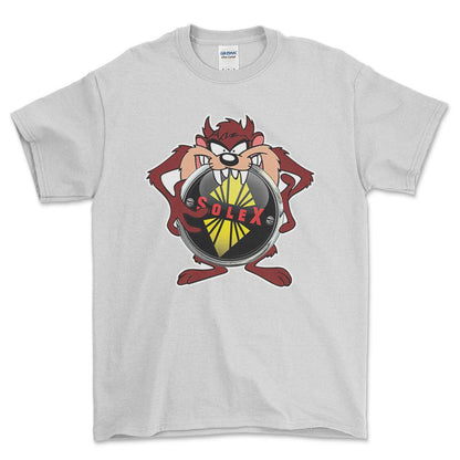 Solex TAZ Unisex T-Shirt , Bomul-Beklædning-Solex-Hvid-S-Forside-Garage Culture Shop- garage - man cave - merchandise