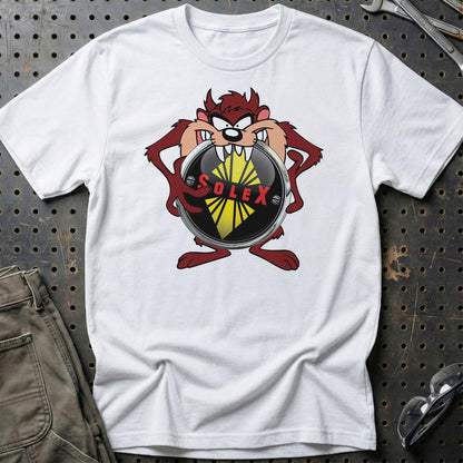 Solex TAZ Unisex T-Shirt , Bomul-Beklædning-Solex-Hvid-S-Garage Culture Shop- garage - man cave - merchandise