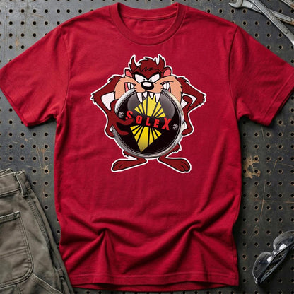Solex TAZ Unisex T-Shirt , Bomul-Beklædning-Solex-Rød-S-Garage Culture Shop- garage - man cave - merchandise