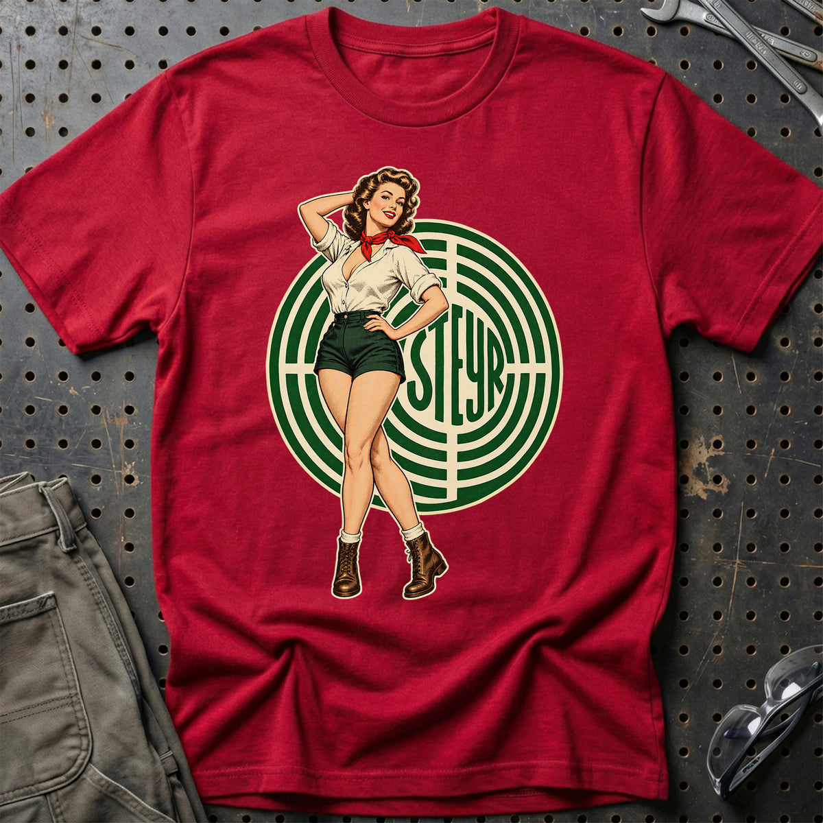 
Produktbillede af Steyr Retro Pinup T-Shirt