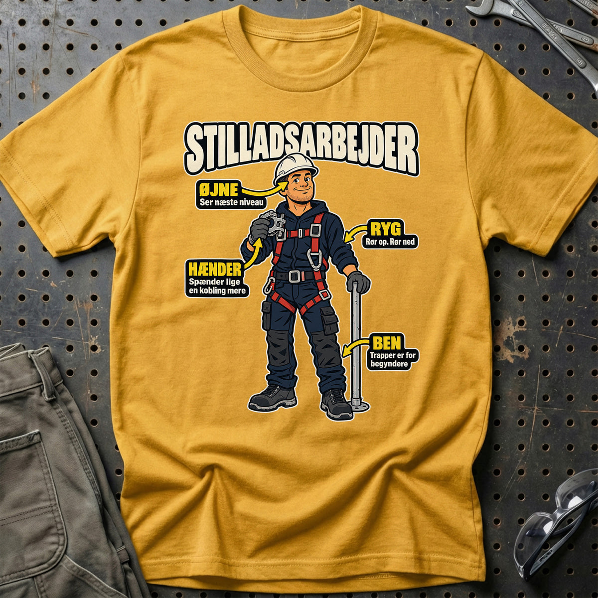 
Produktbillede af Stilladsarbejder – Anatomi T-Shirt