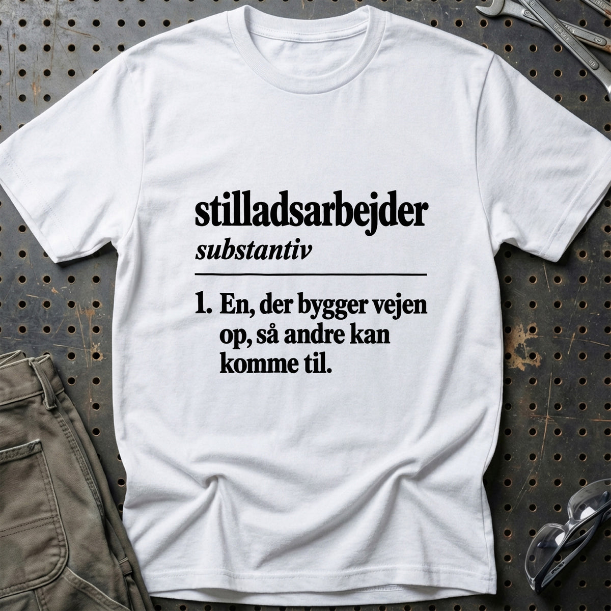 
Stilladsarbejder – Definition T-Shirt – Hvid