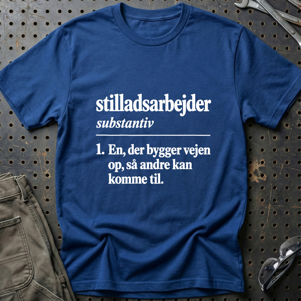 
Stilladsarbejder – Definition T-Shirt – Blå Royal
