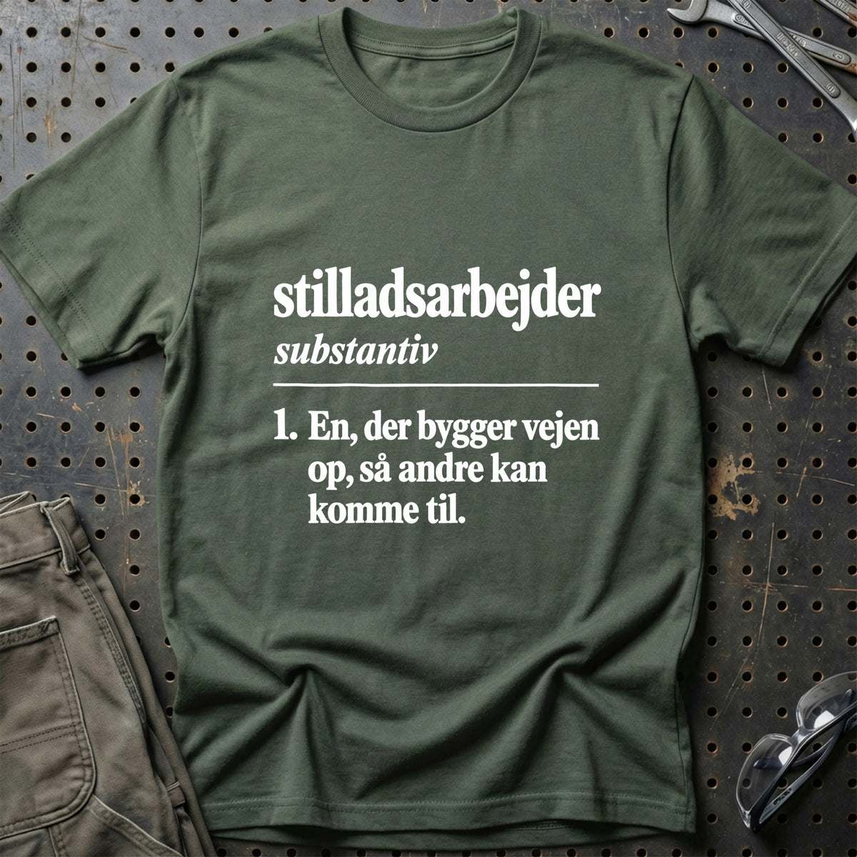 
Stilladsarbejder – Definition T-Shirt – Grøn Militær