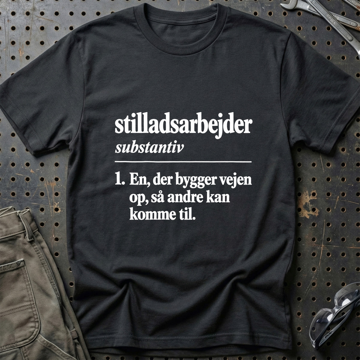 
Stilladsarbejder – Definition T-Shirt – Sort