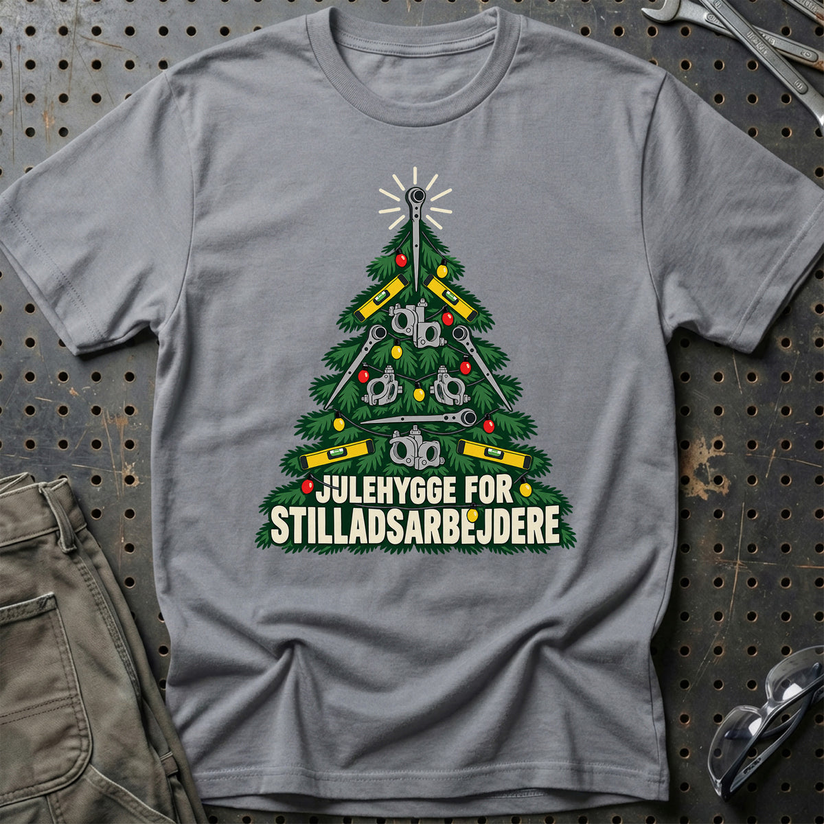 
Stilladsarbejder – Julehygge – Unisex T-Shirt – Grå Sport