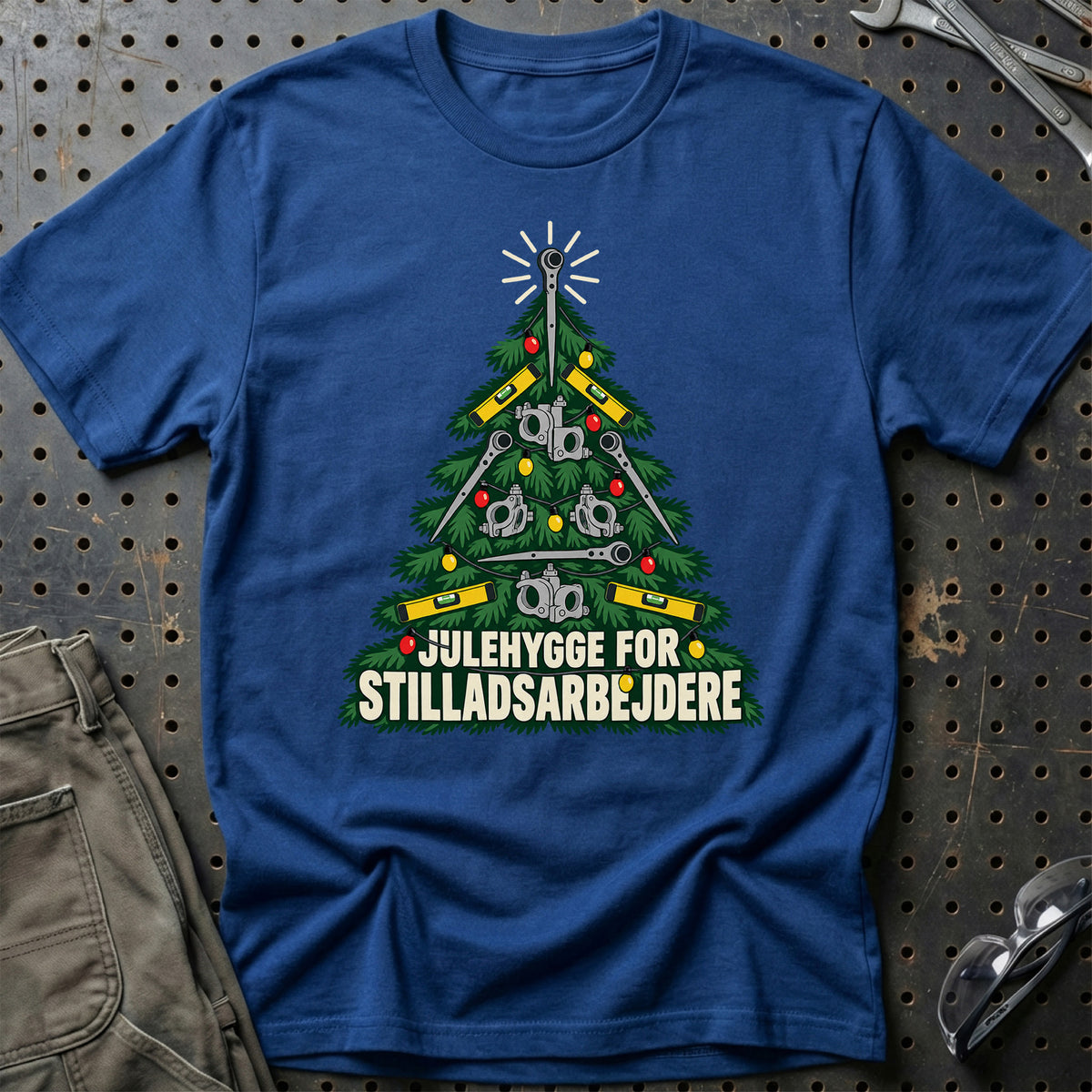 
Stilladsarbejder – Julehygge – Unisex T-Shirt – Blå Royal