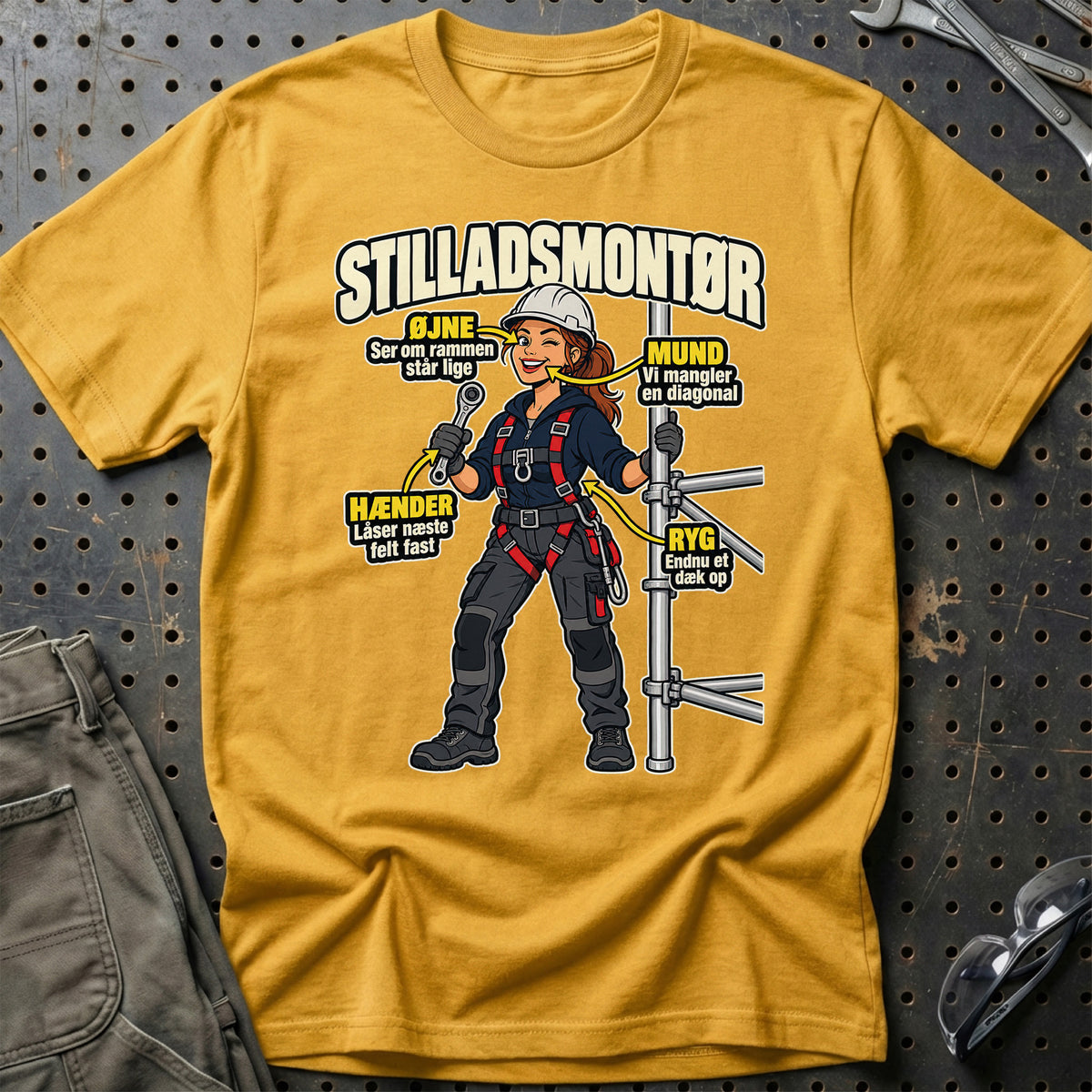 
Produktbillede af Stilladsmontør – Anatomi T-Shirt