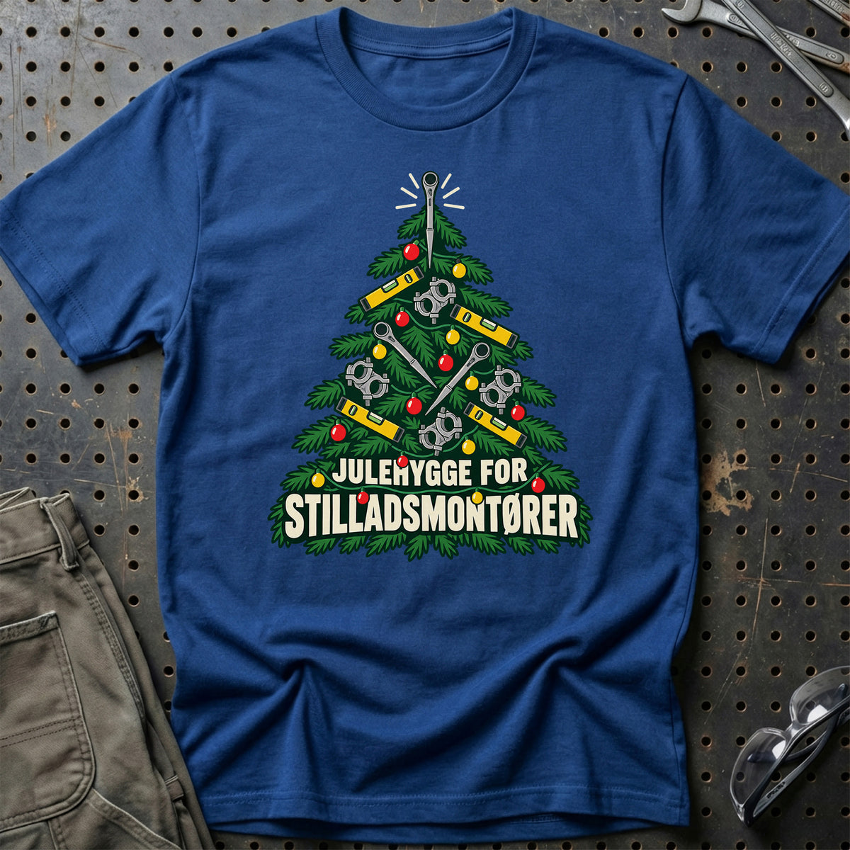 
Stilladsmontør – Julehygge – Unisex T-Shirt – Blå Royal