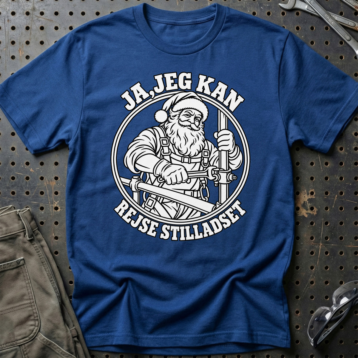 
Stilladsmontør – Santa Kan Det – Jul T-Shirt – Blå Royal