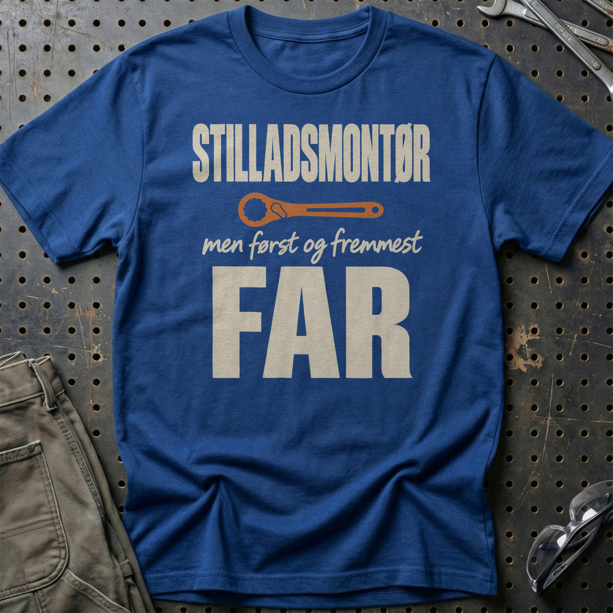 
Produktbillede af Stilladsmontør – Men Først Og Fremmest Far T-Shirt