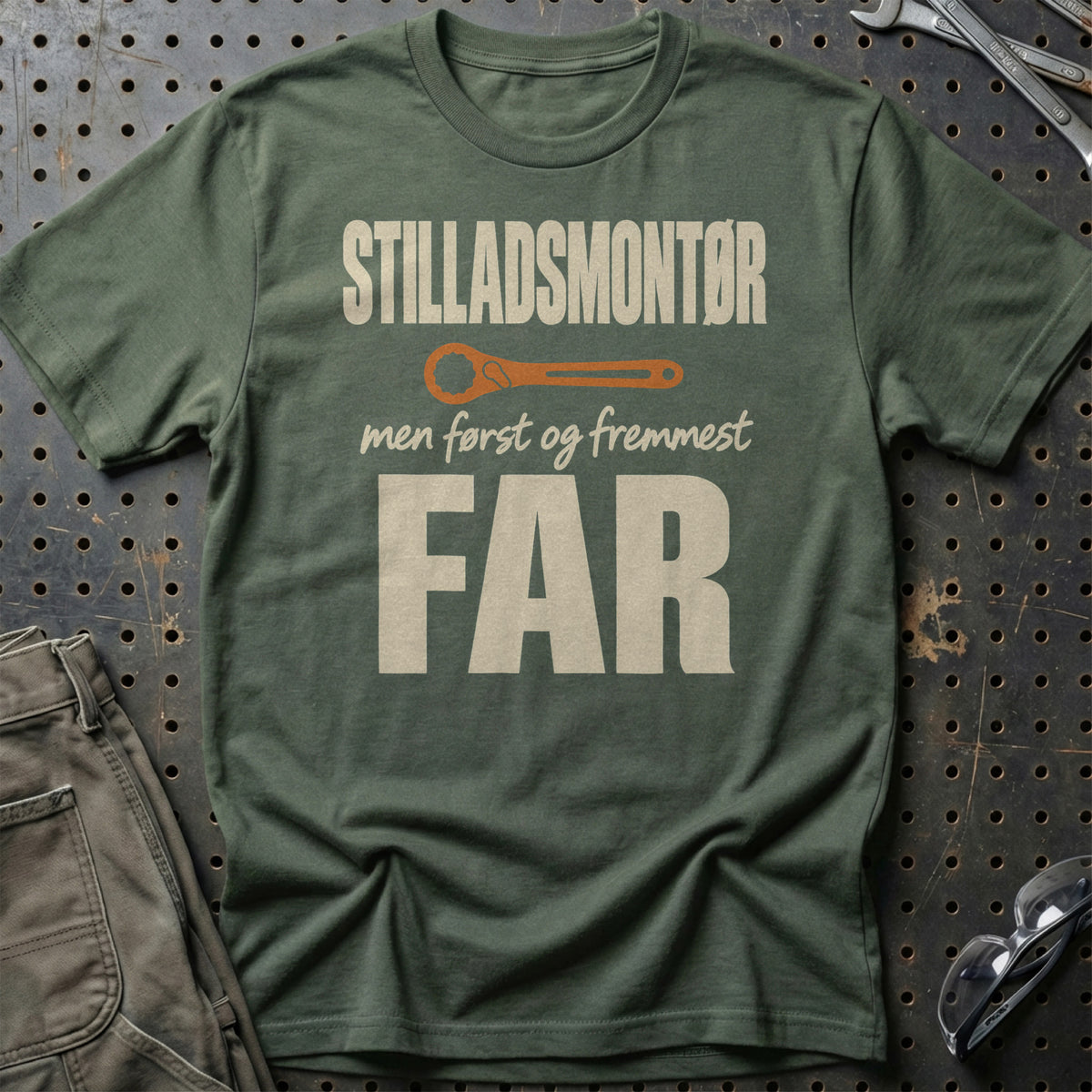 
Produktbillede af Stilladsmontør – Men Først Og Fremmest Far T-Shirt
