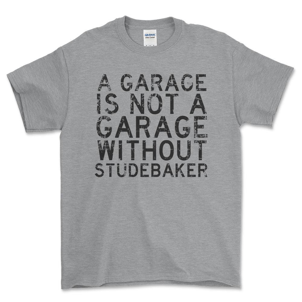 Studebaker - A Garage Is Not A Garage Without Smart - Unisex T-Shirt , Bomuld-Beklædning-Studebaker-Grå Sport-S-Forside-Garage Culture Shop- garage - man cave - merchandise