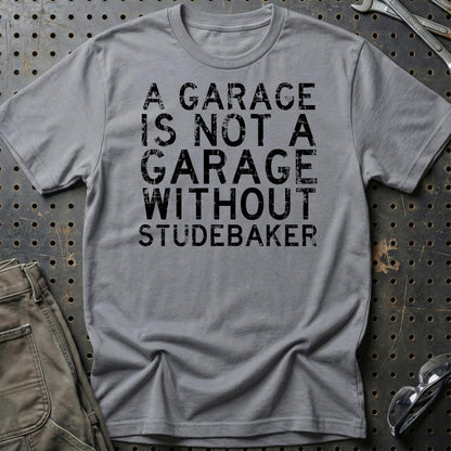 Studebaker - A Garage Is Not A Garage Without Smart - Unisex T-Shirt , Bomuld-Beklædning-Studebaker-Grå Sport-S-Garage Culture Shop- garage - man cave - merchandise