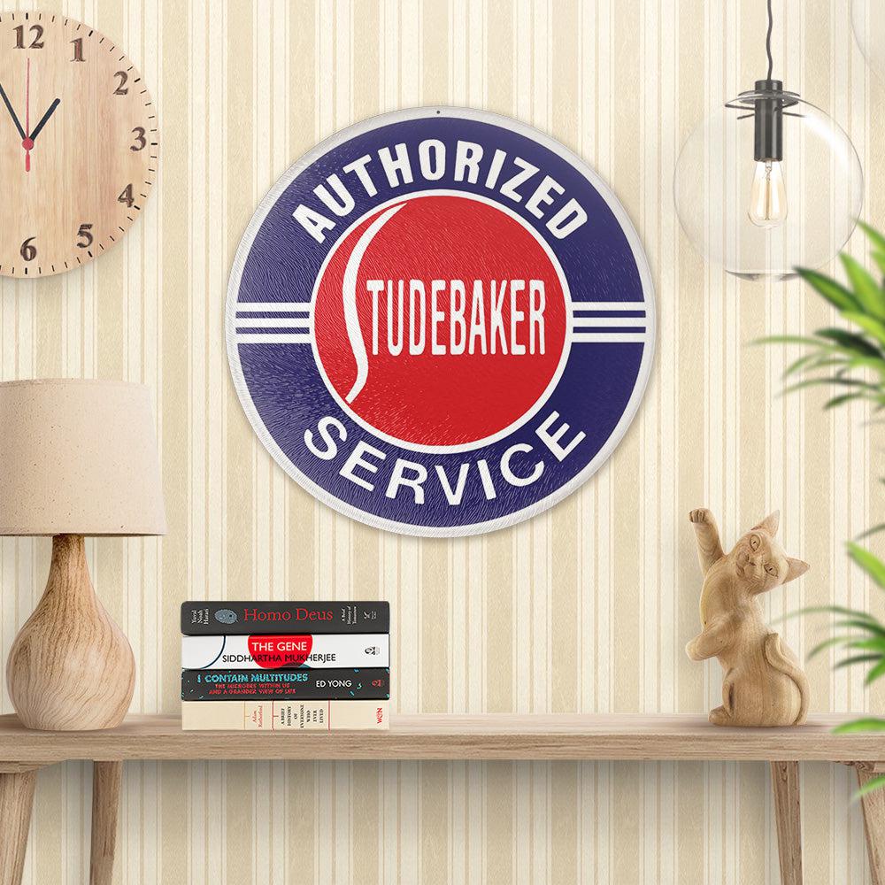 Studebaker Authorized Studebaker Service Runde Skilte , Musemåtte Rundt , Kop Underlag, Underlagssæt-Runde Skilte-Studebaker-Garage Culture Shop- garage - man cave - merchandise