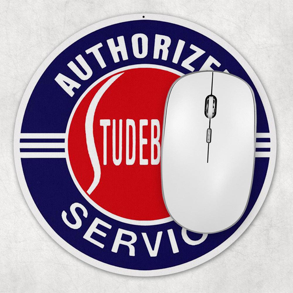 Studebaker Authorized Studebaker Service Runde Skilte , Musemåtte Rundt , Kop Underlag, Underlagssæt-Runde Skilte-Studebaker-Garage Culture Shop- garage - man cave - merchandise