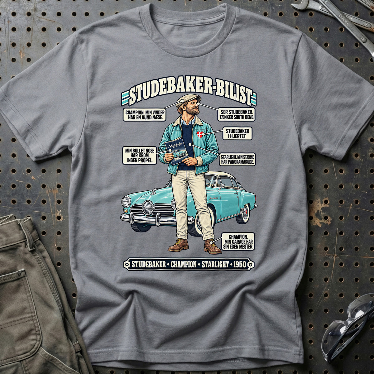 
Studebaker-Bilist T-Shirt – Grå Sport